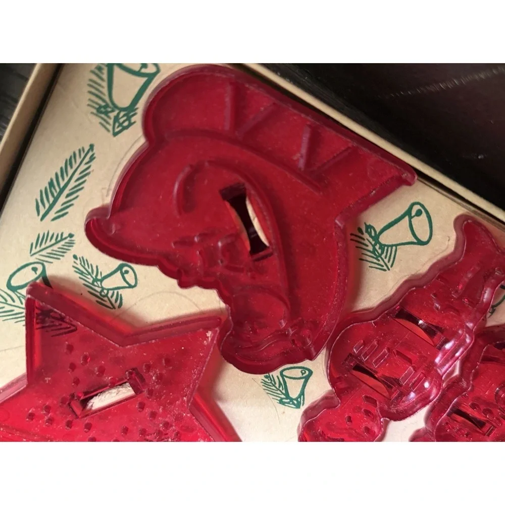 Vintage Plastic Christmas Cookie Cutters Complete Educational Products Company